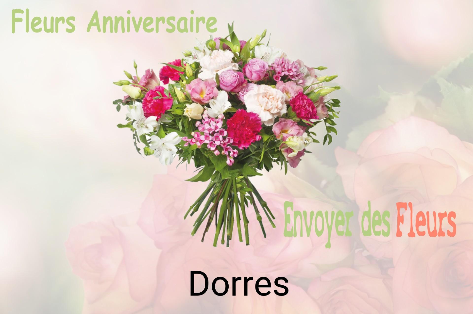 Bouquet de fleurs d’anniversaire livré à Dorres